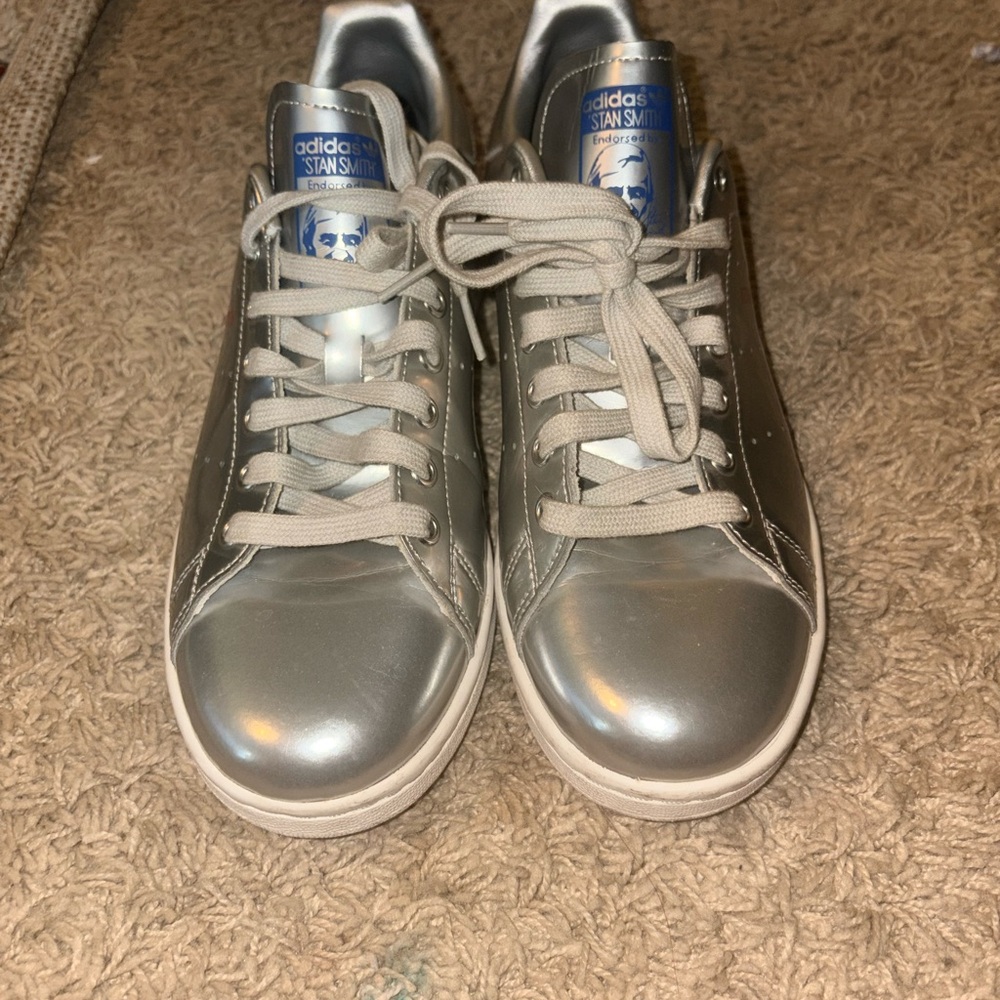 Adidas Stan Smith Metallic Silver Sneakers